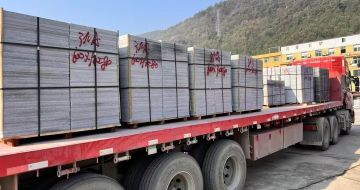 临沂 芝麻灰地铺石出货日常