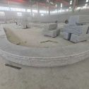 临沂 芝麻白异形坐凳，自然面光面弧形加工