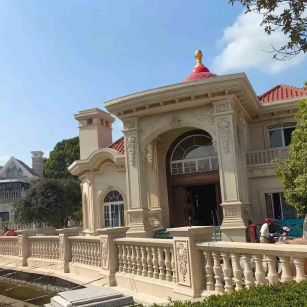 临沂 黄金麻花岗岩欧式别墅