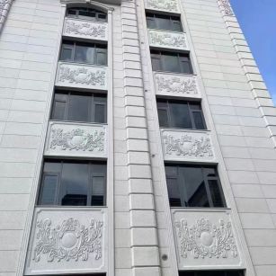 临沂 白麻荔枝面花岗岩别墅外墙干挂