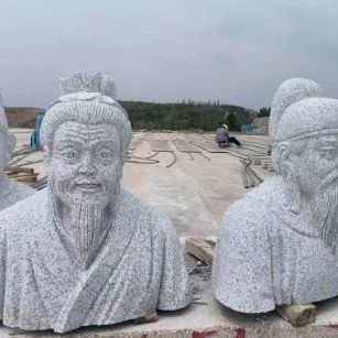 临沂 白麻花岗岩石材人物立体雕刻