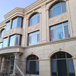 临沂 黄金麻花岗岩别墅外墙干挂