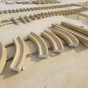 临沂 黄金麻花岗岩别墅线条