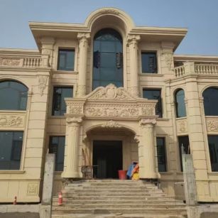 临沂 黄金麻花岗岩别墅外墙干挂