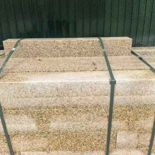 临沂 黄金麻花岗岩石材机切面栏杆料半成品