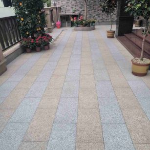 临沂 黄金麻白麻荔枝面庭院铺装展示