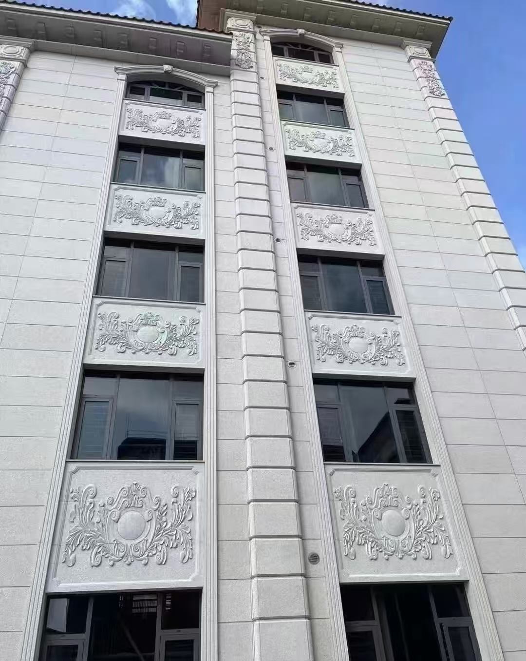 临沂 白麻荔枝面花岗岩别墅外墙干挂