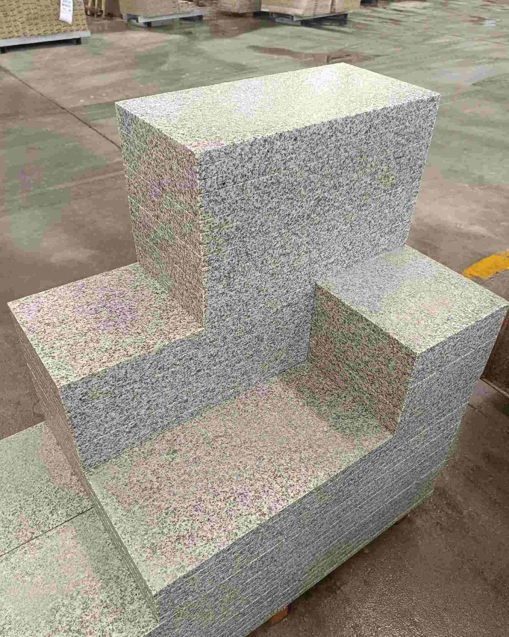 临沂 白麻花岗岩荔枝面地铺石