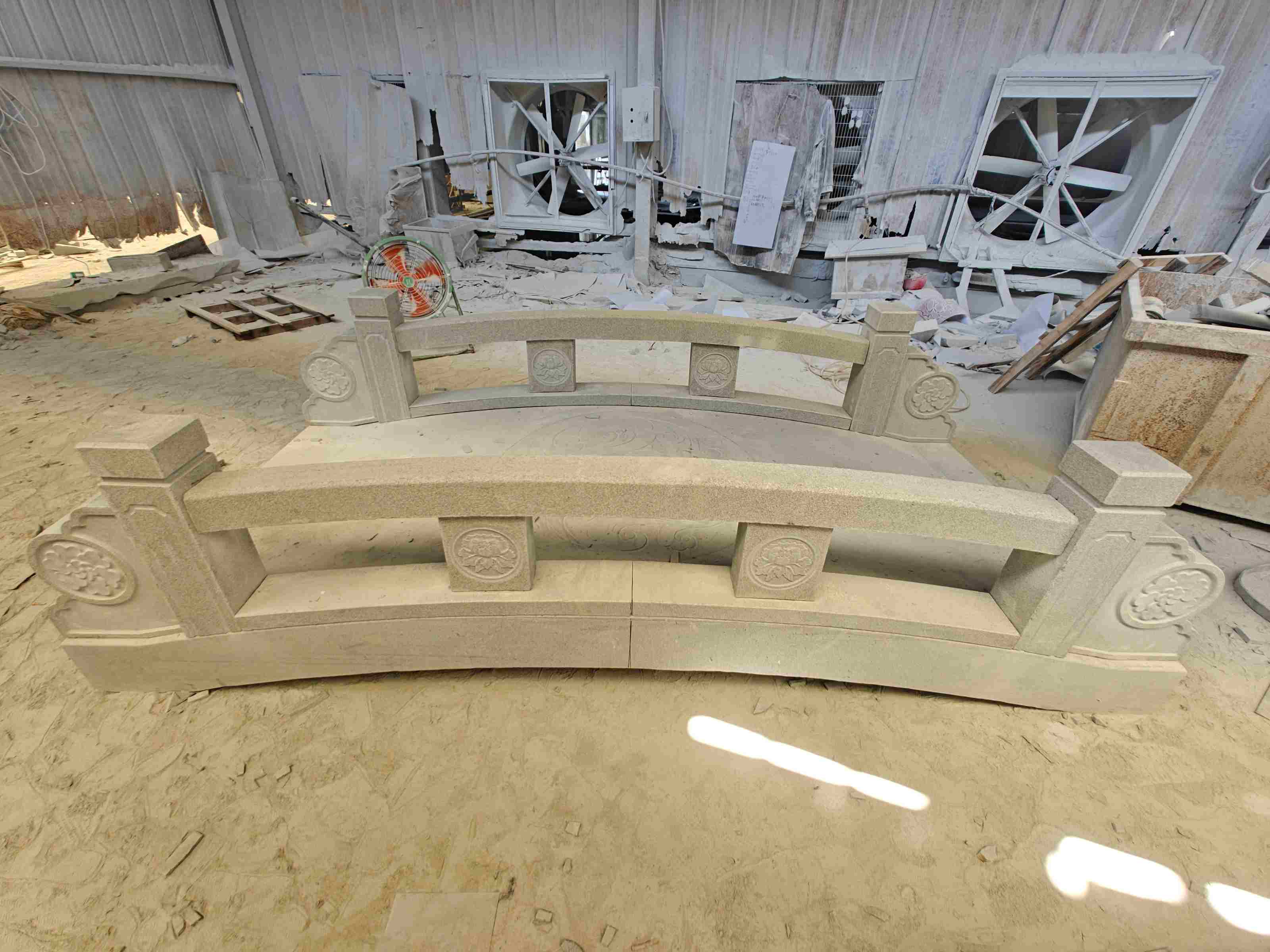 临沂 芝麻灰花岗岩异形加工-拱桥，石桥