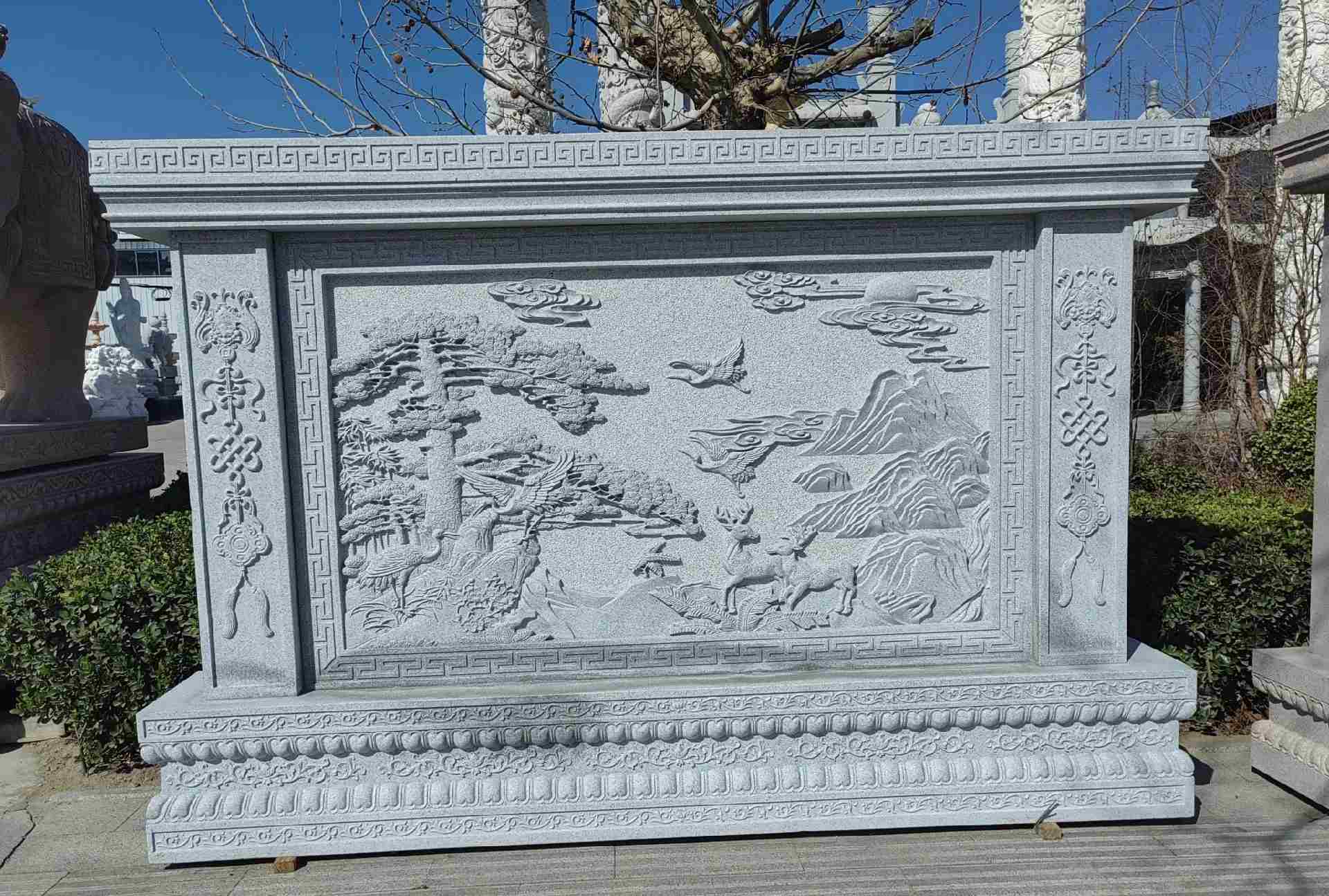 临沂 芝麻白大型照壁，屏风，影壁