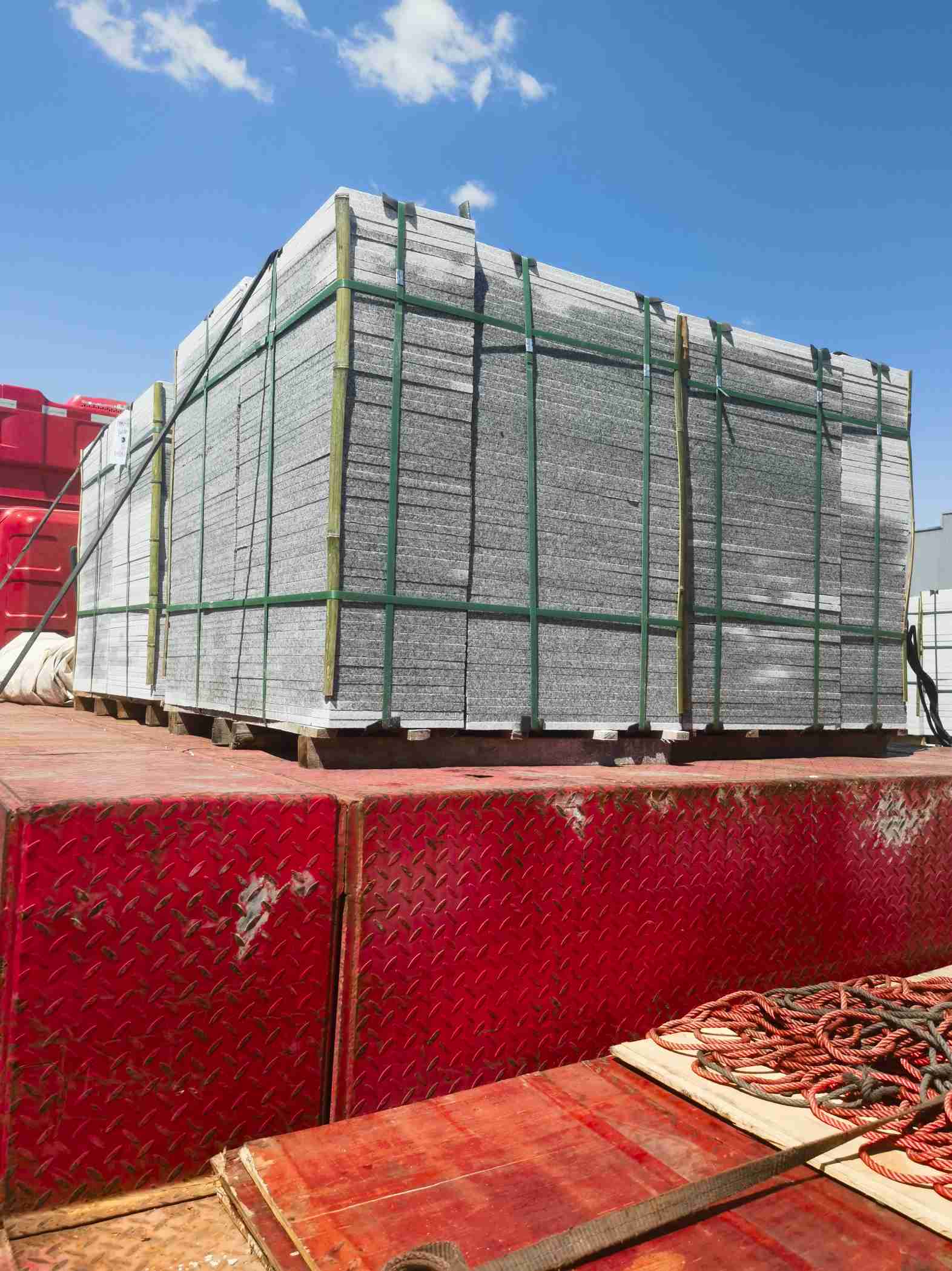 临沂 芝麻白火烧规格板地铺石300*600/600*600